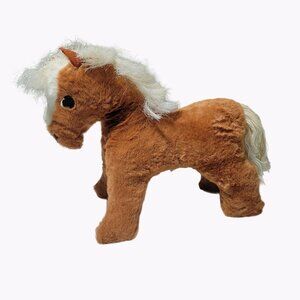 Vintage 70s Douglas Cuddle Toys Horse 9 in Plush Pride of America Stuffed Animal